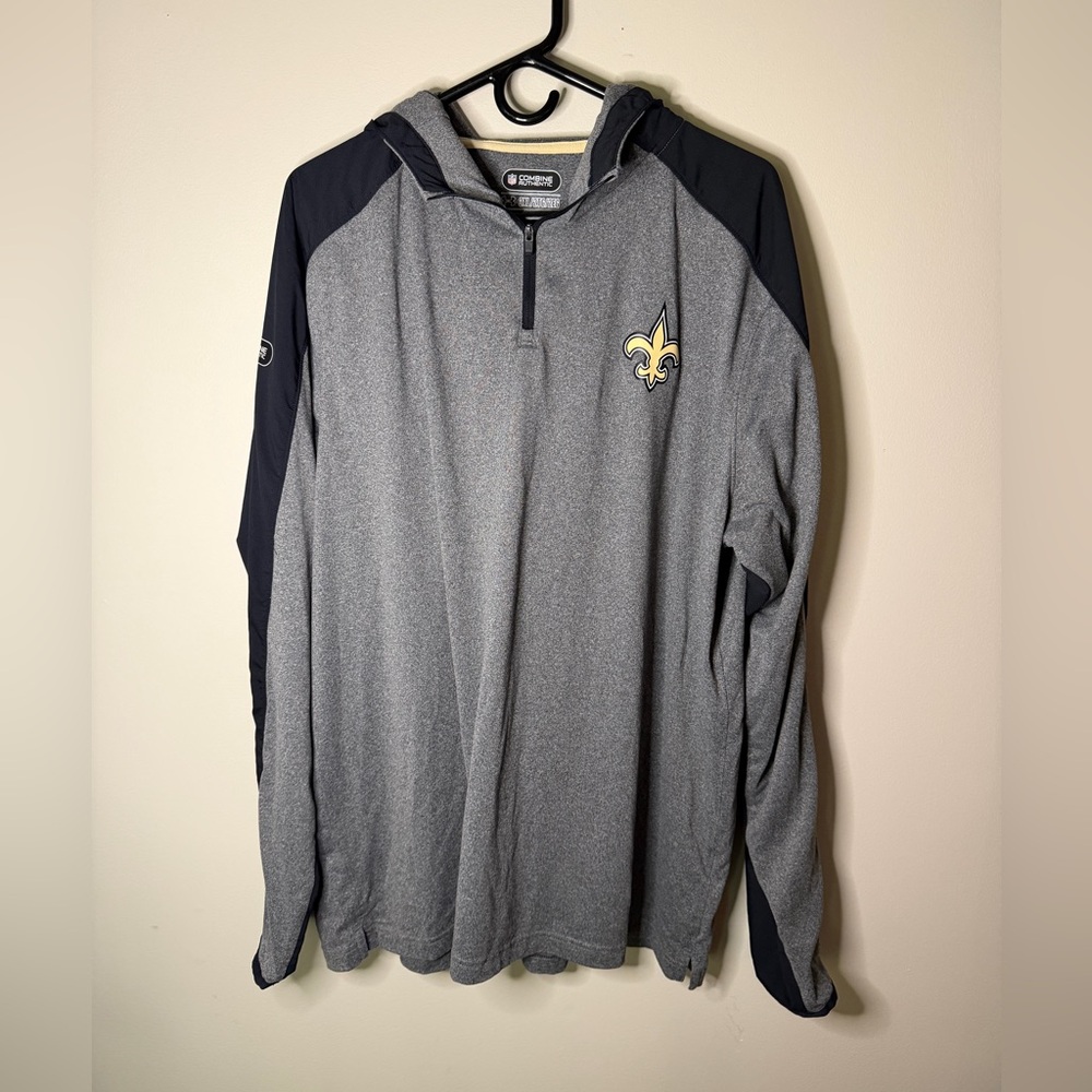 Under Armour ColdGear New Orleans Saints Combine Authentic 1/4-zip pullover 2XL
